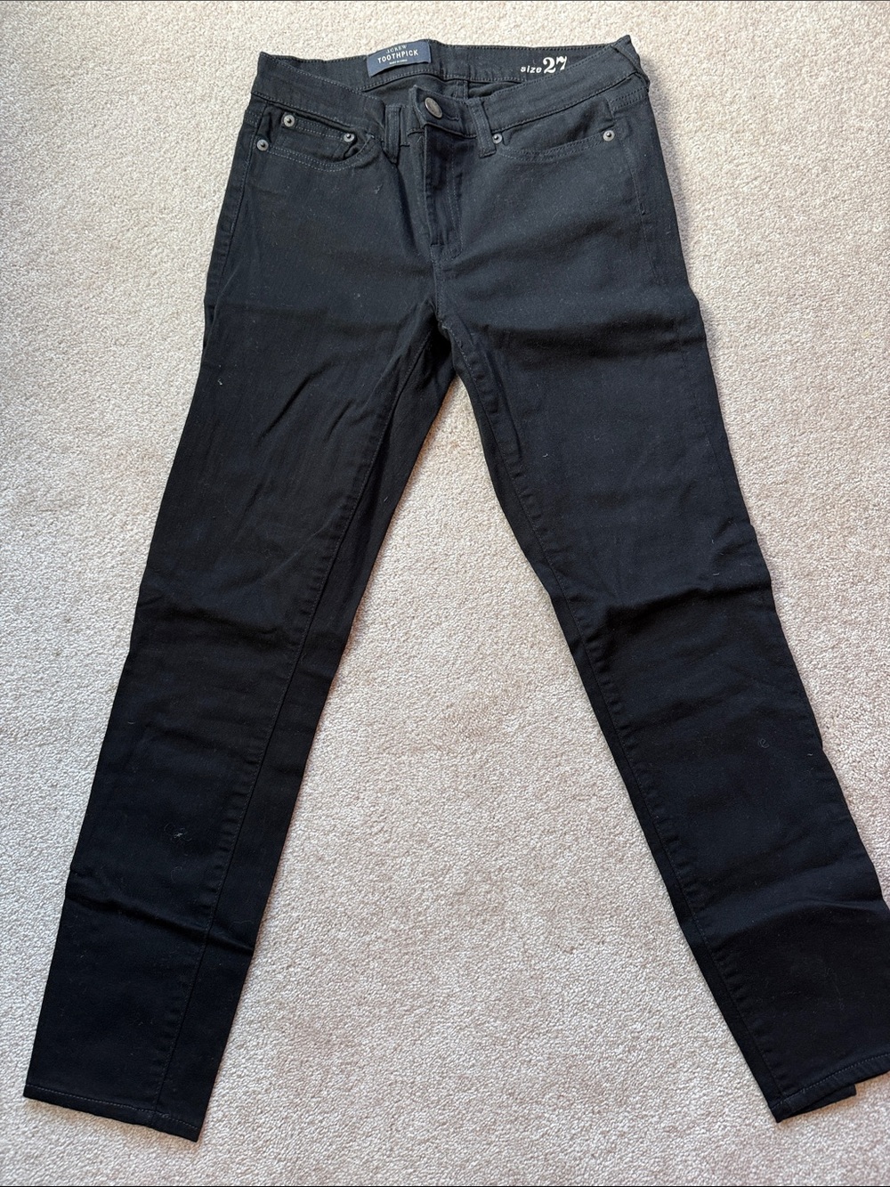 J Crew Black Skinny Jeans - Stretch High-Rise Fit